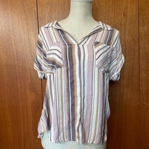 Women’s Harper Striped Button Up Blouse Size S